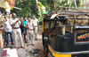 Autorickshaw parked near owner’s home torched in Kumpala